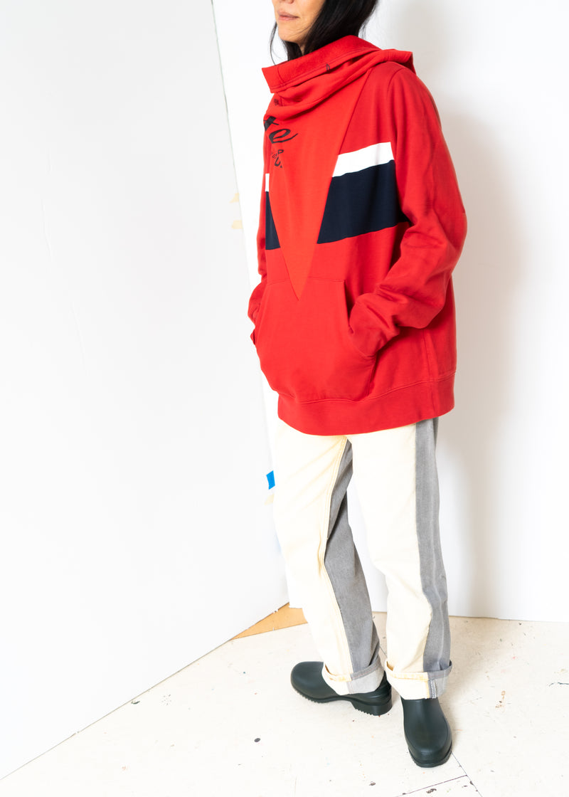 Bless Scarf Sweater- Red Hoodie Red
