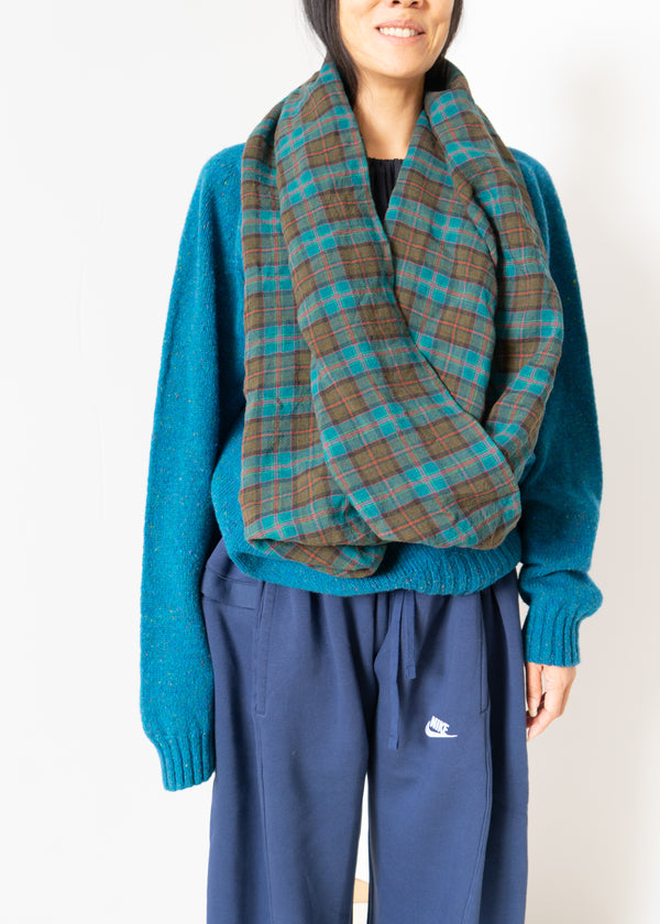Bless Waterfall shawl sweater- teal