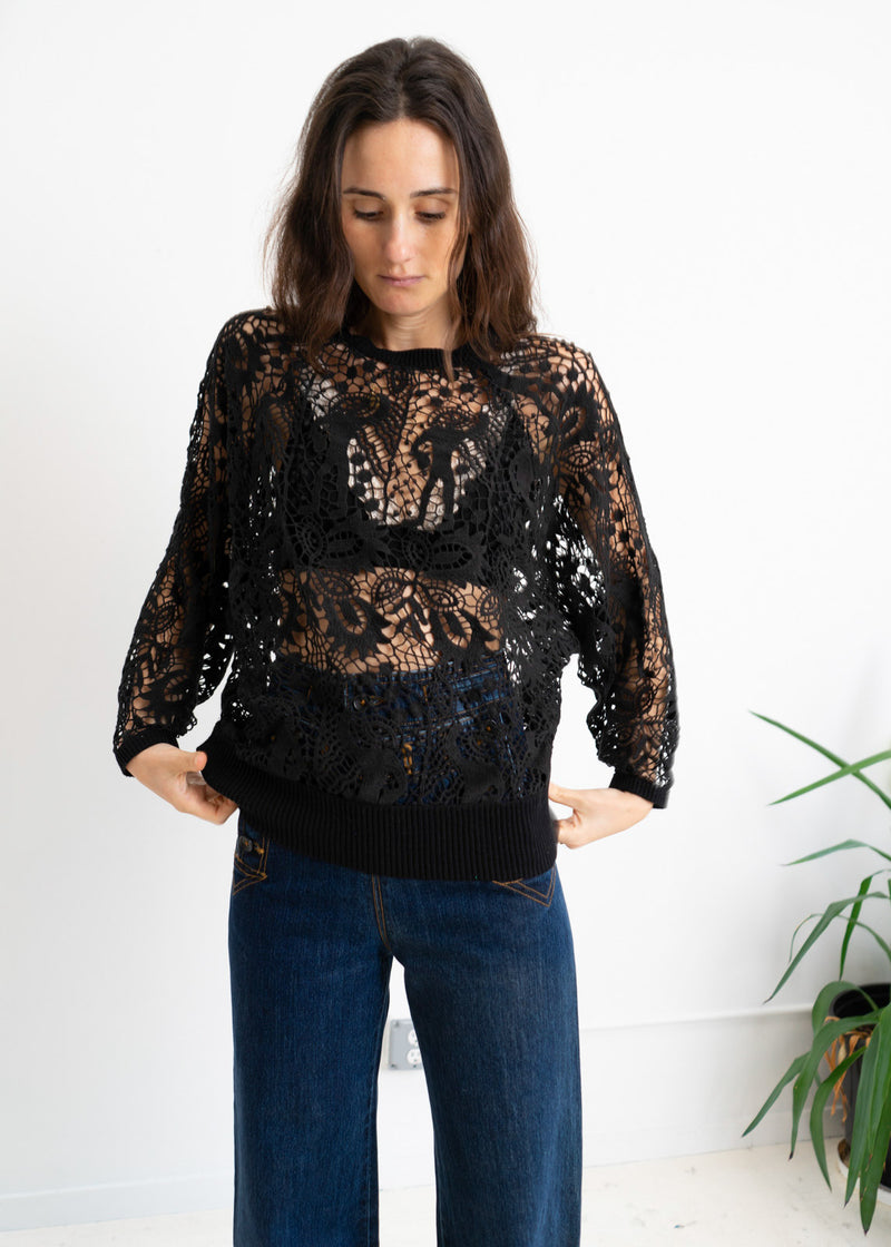 Isabel Marant Black Crochet Top
