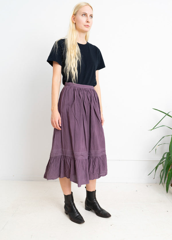 Purple overdye peasant skirt