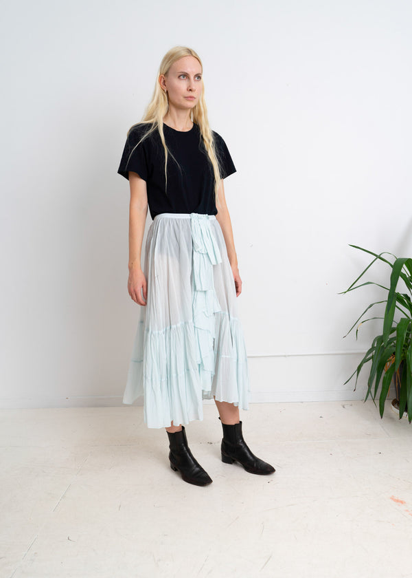 Pale Blue Frill Skirt