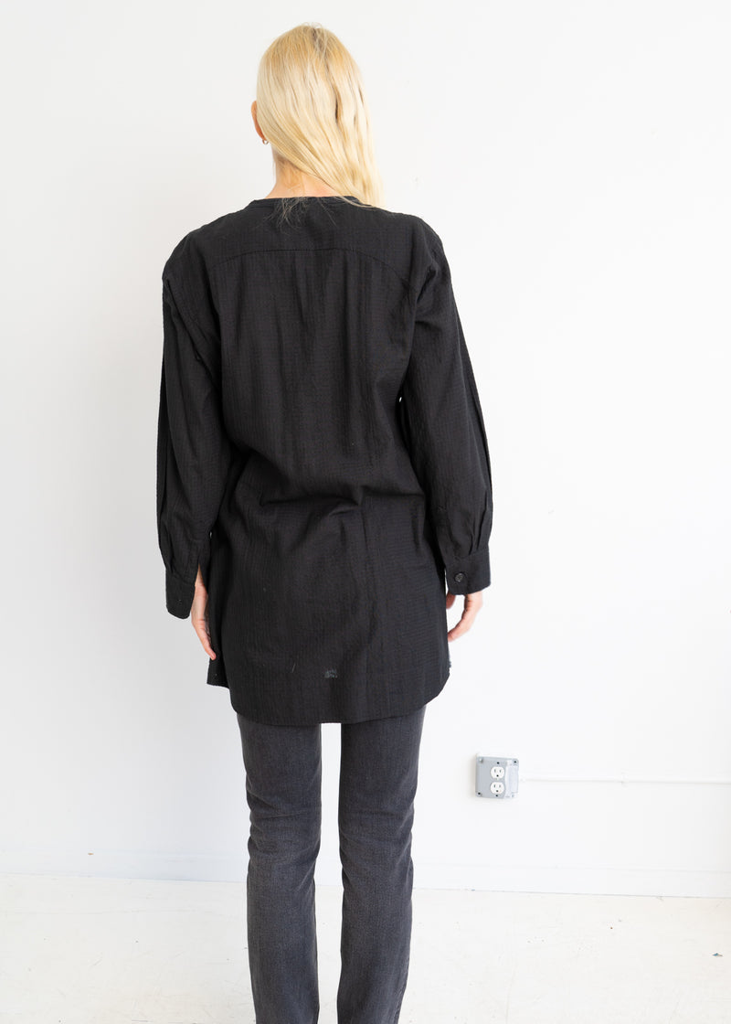 Isabel Marant Black Cotton Tunic top- Black
