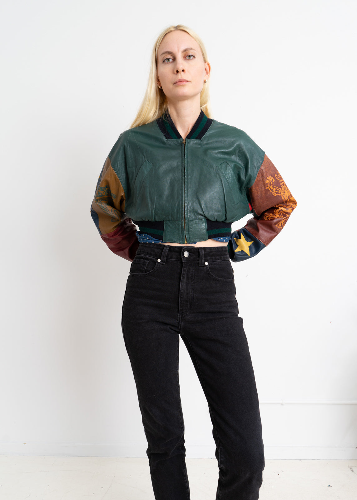 【美品】JEAN PAUL GAULTIER leather jacket Jean Paul Gaultier Leather Jacket, Size 44 IT