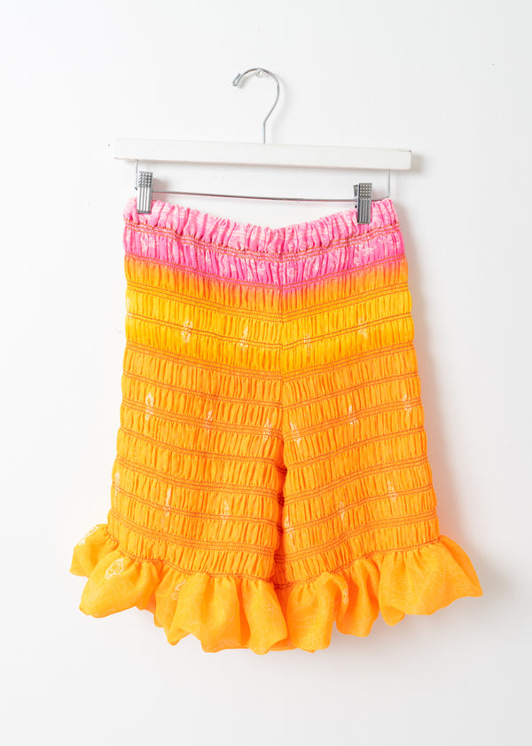 Rara Ruffle Shorts -Orange Pink (sheer)