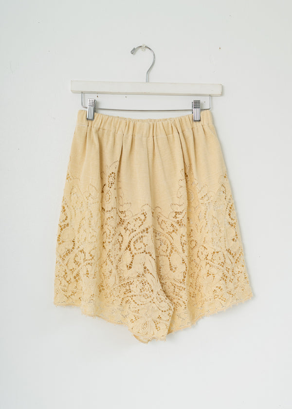 Vintage Lace Shorts- Beige Anemone