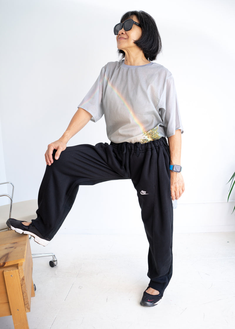 評判BLESS n over jogging jeans black パンツ