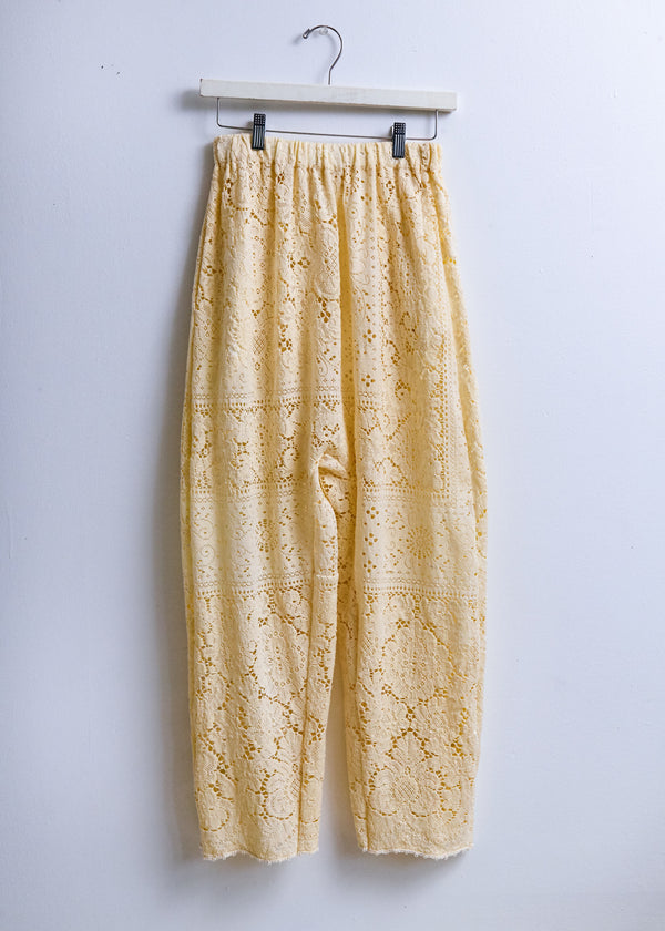 Gusset Pant- Vintage Lace Cream Decal