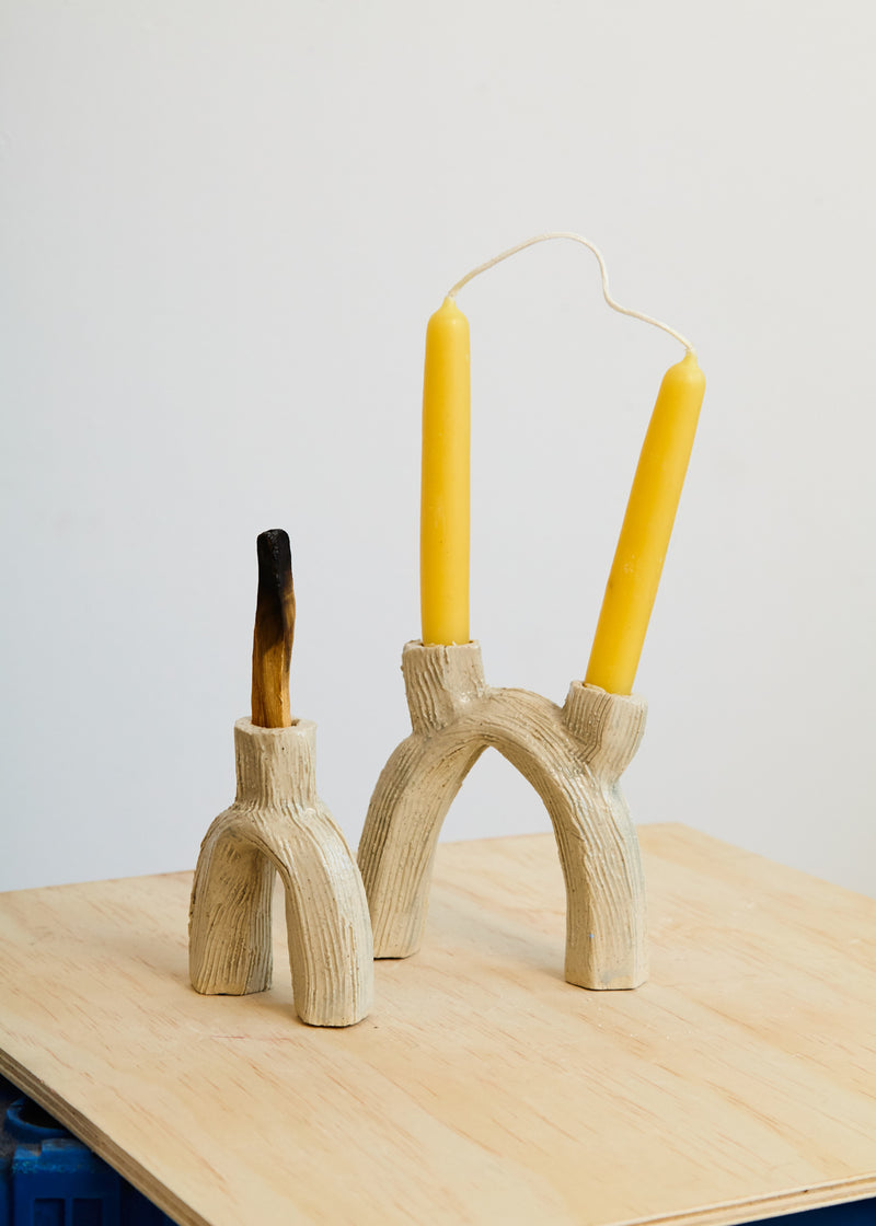 Candlestick holder- Natural